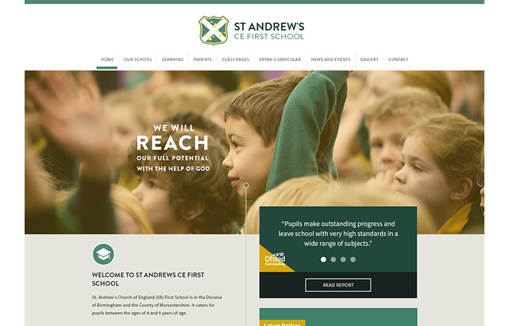 St Andrews First Website Design