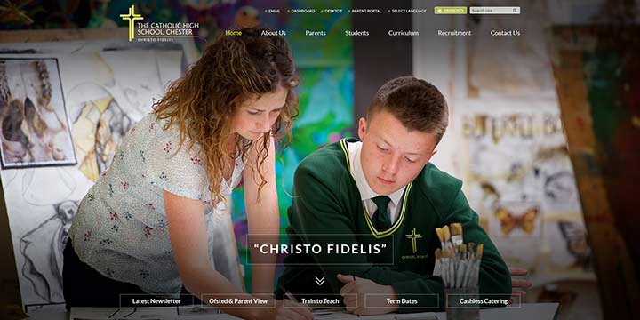 Catholic High School Website Design